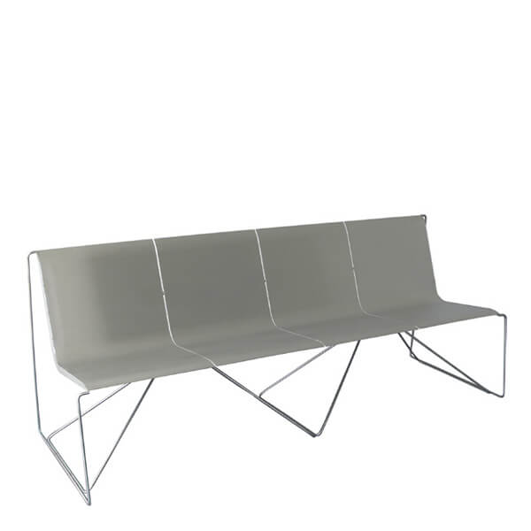Banco VOUGA em aço inox elegante