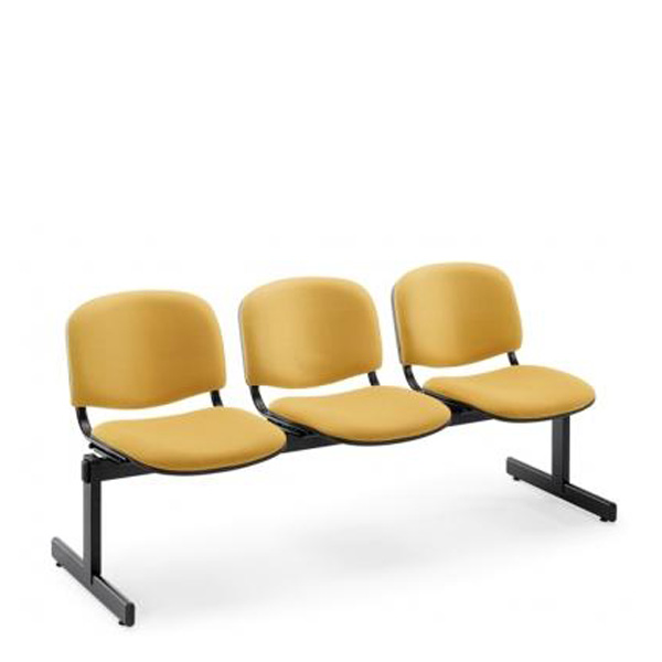 Cadeiras fixas em viga em faia base elegante