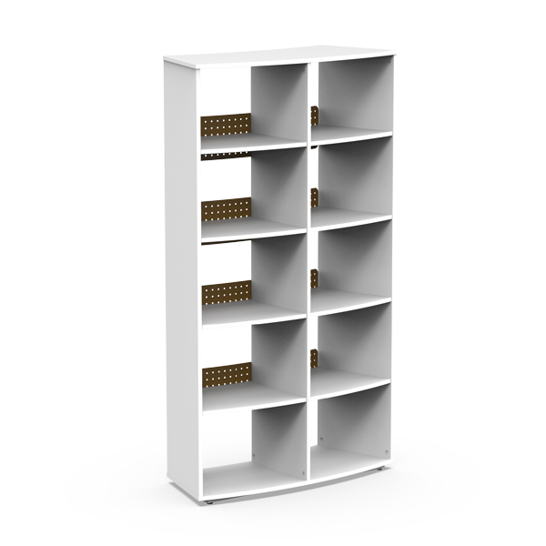 Módulo de Estante BOX Curvo Exterior para biblioteca