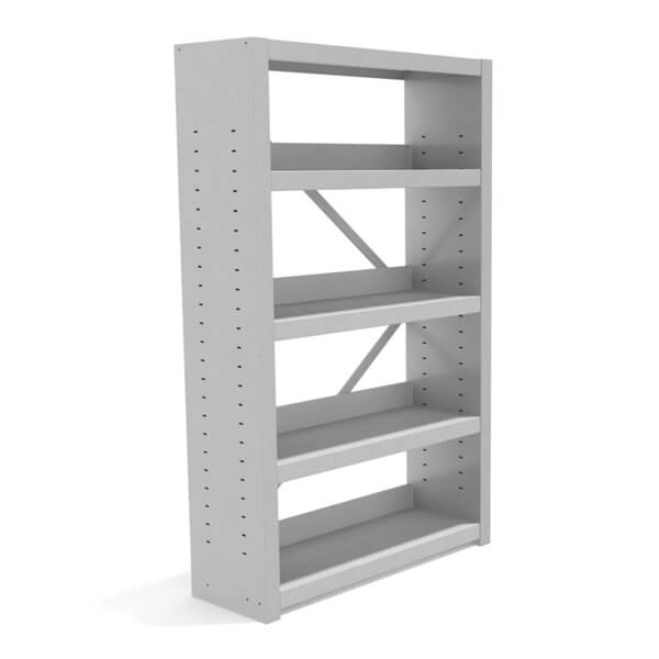 Estante simples BIBLUS METAL elegante biblioteca