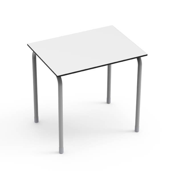 Mesa de sala de aula Desk21 em formato retangular, com estrutura de aço para ambiente escolar