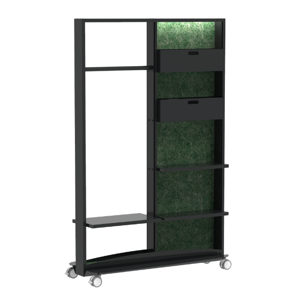 FRAME Partition – Coat Rack and PET